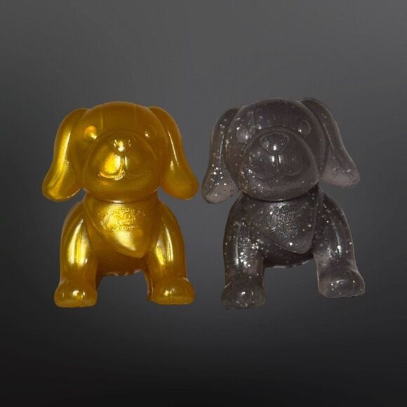 2024 Raising Cane’s Caniac Cane Dog Figurine Golden & Sparkling Coal Dogs B23 - Picture 1 of 8